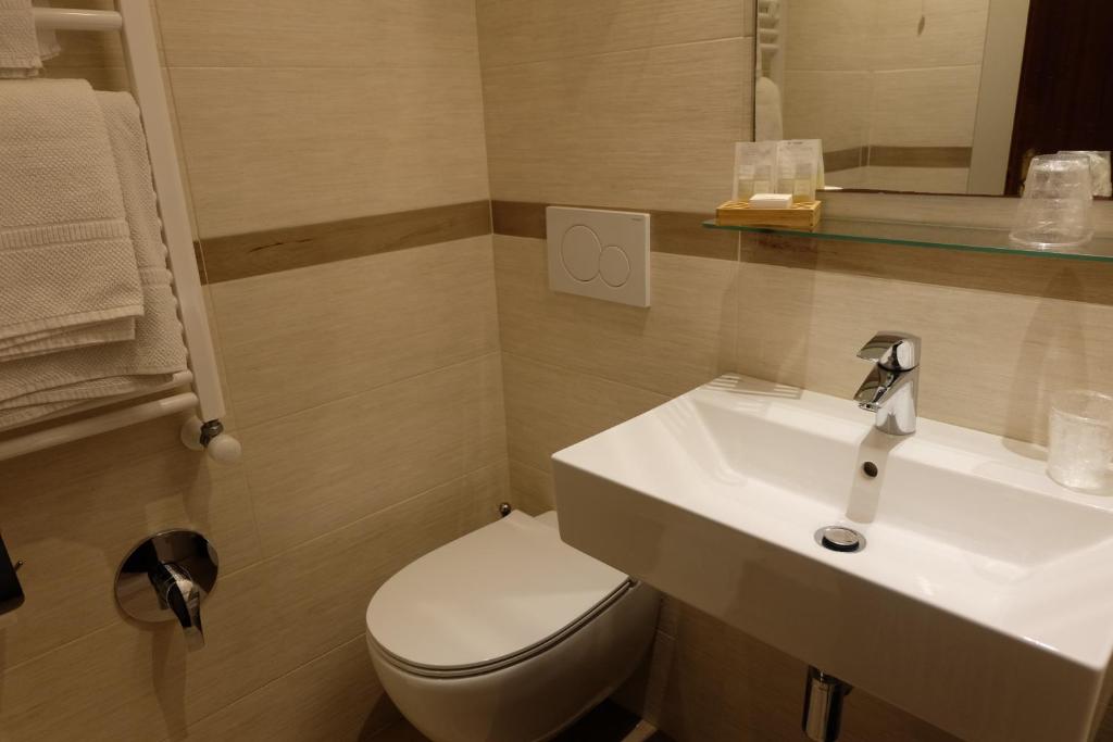 Koupelna v ubytování Hotel Villa Nettuno
