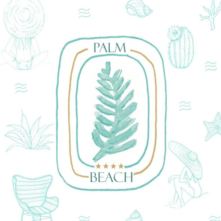 a drawing of a pineapple on a beach at Palm Beach in Ajaccio