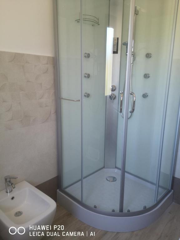 Koupelna v ubytování B&b Ajo' a mulinu Teulada