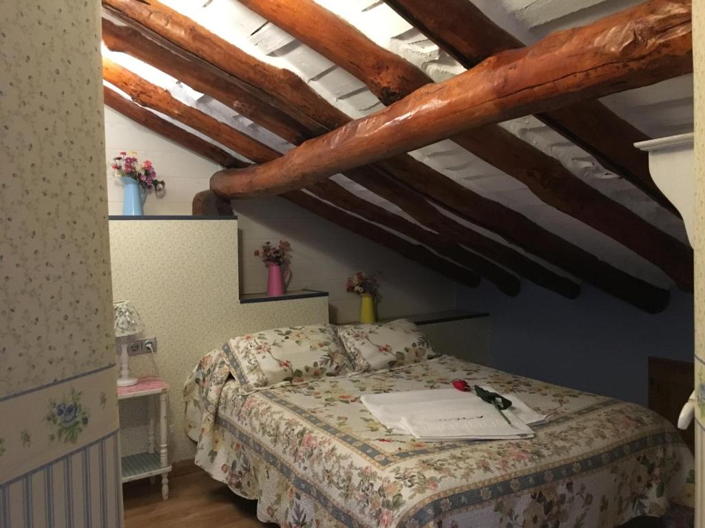 Posteľ alebo postele v izbe v ubytovaní CASA RURAL EL SALIDERO