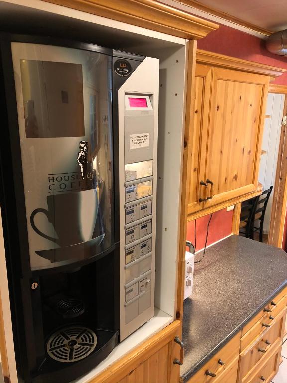 Kuchyň nebo kuchyňský kout v ubytování Ami Hotel