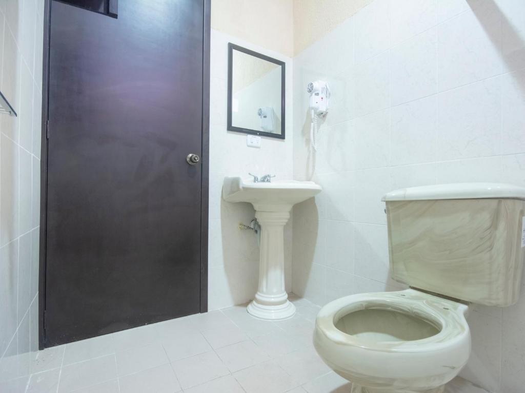 Koupelna v ubytování Hotel Spa Shalam