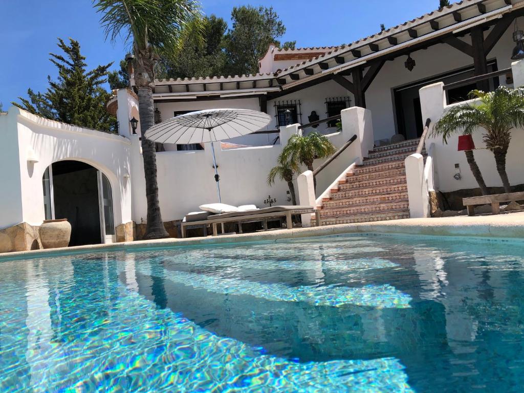 Bazén v ubytování Villa Finca Costa Blanca Apartment 1 / Ferienwohnung 1; Monte Pego bei Denia nebo v jeho okolí