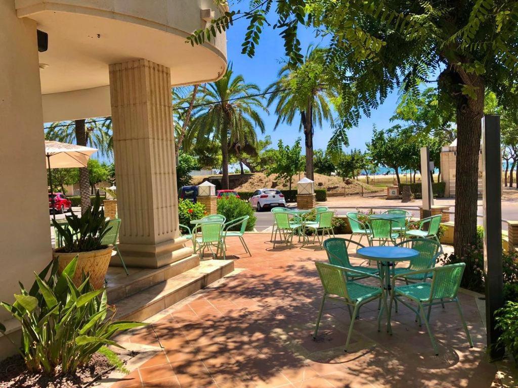 A garden outside MAREA Hotel