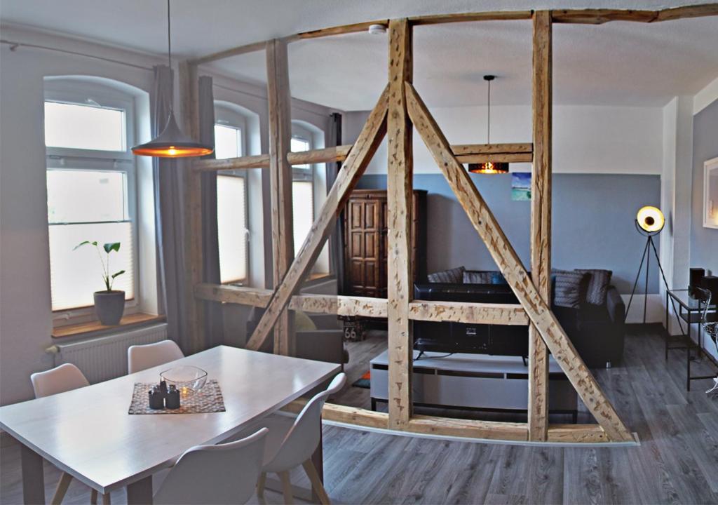 Posezení v ubytování Altstadt Ferienwohnung Erfurt
