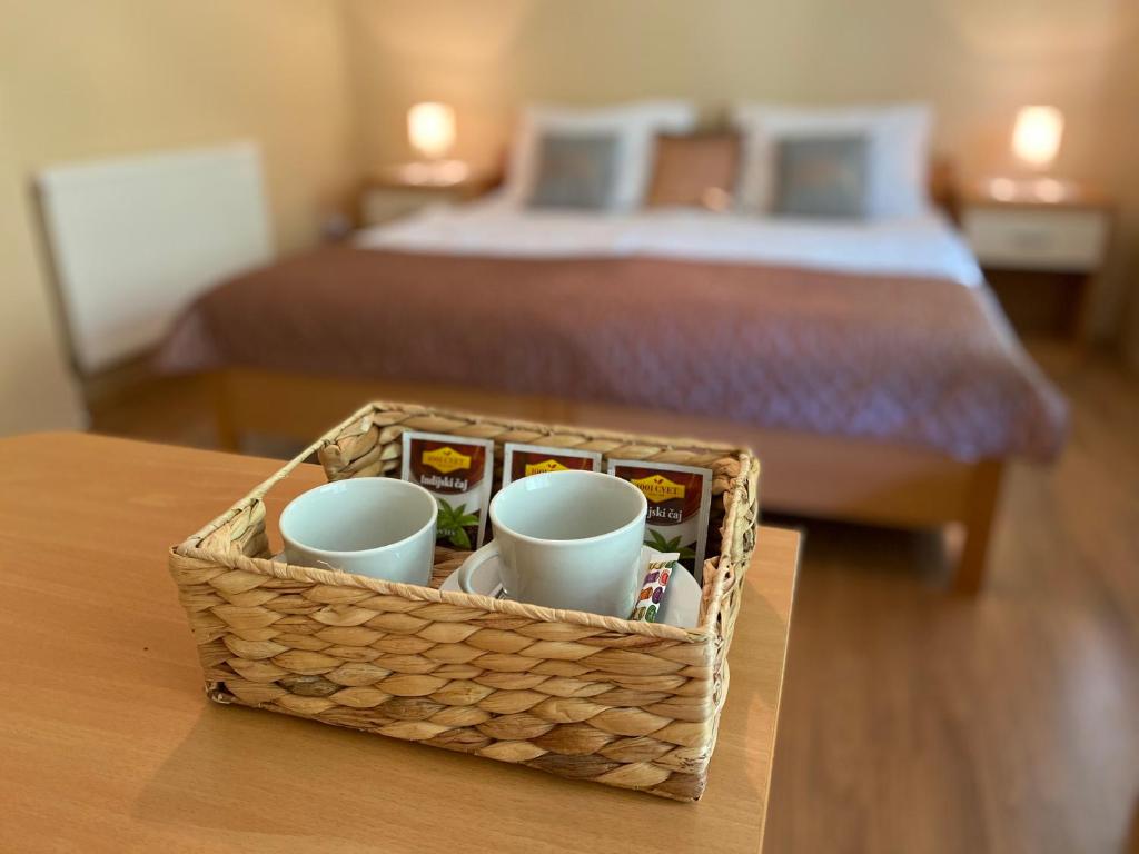 Postel nebo postele na pokoji v ubytování Guest House Golja