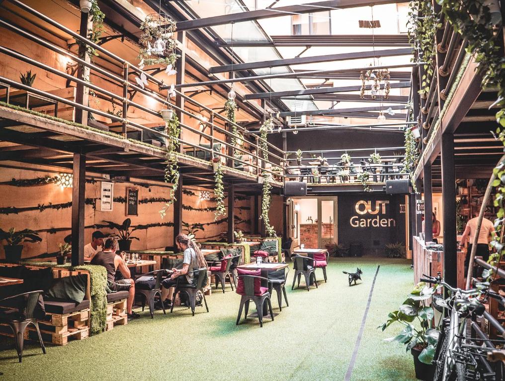 Restaurace v ubytování Chillout Hostel Zagreb