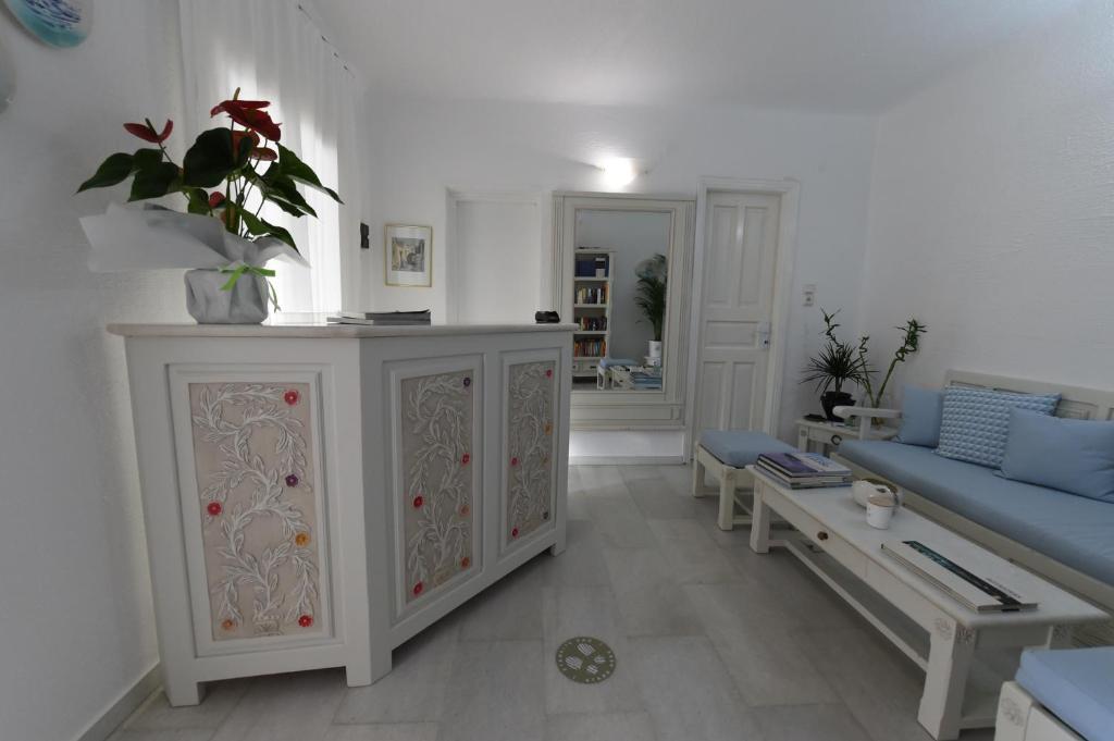 Posezení v ubytování Anthos Apartments