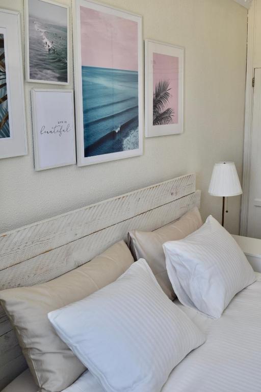 Postel nebo postele na pokoji v ubytování Beachfront Bungalow Cotillo Lagos