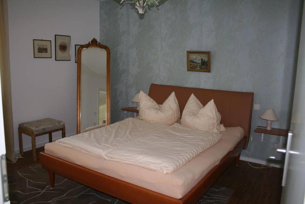 Postel nebo postele na pokoji v ubytování Ferienwohnung Höhner