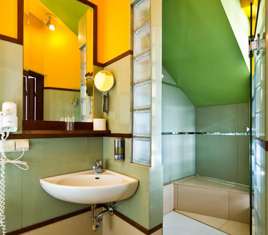 Koupelna v ubytování Hotel Monpti