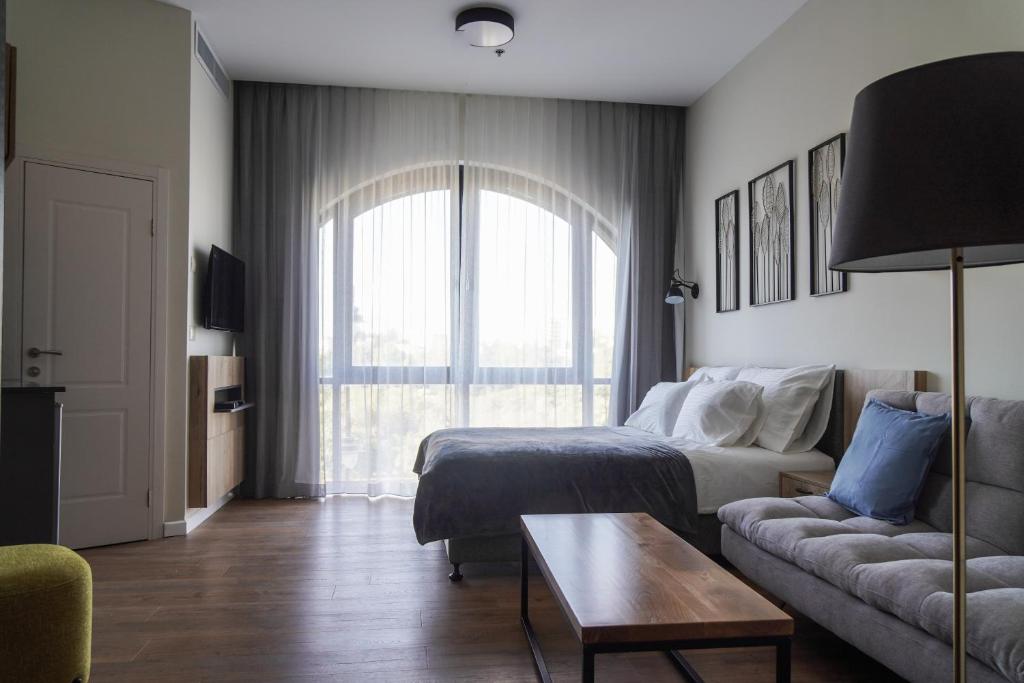 Posezení v ubytování Apartique Hotel