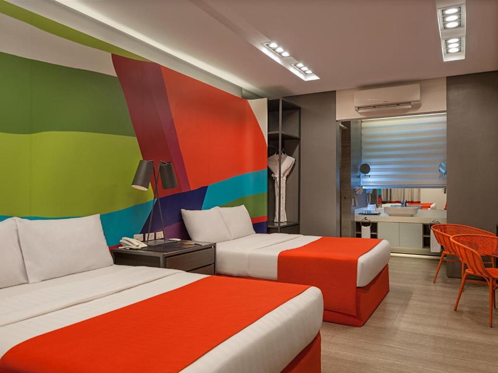 Posezení v ubytování Boracay Uptown