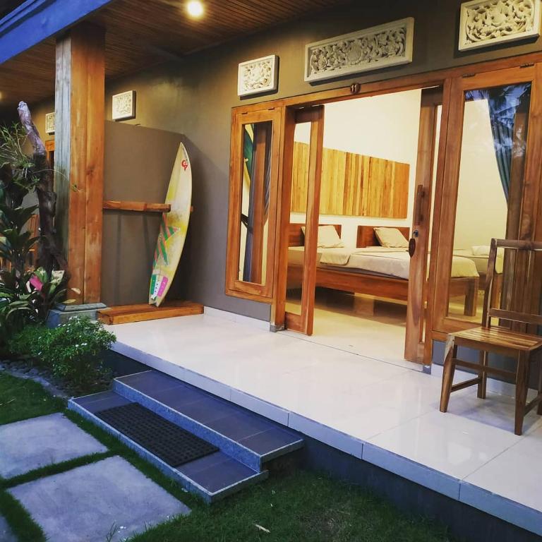 Zahrada ubytování Harris surf villa