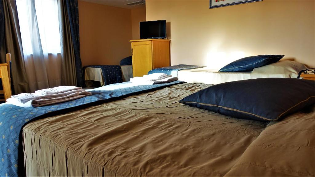 Postel nebo postele na pokoji v ubytování Hotel Bristol