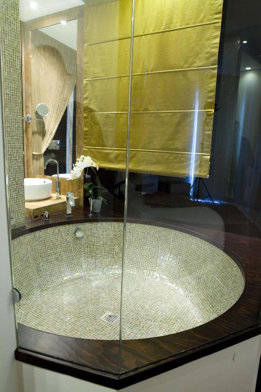 Koupelna v ubytování Hotel Exclusive
