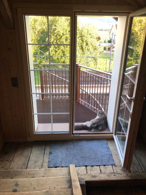 Balkón nebo terasa v ubytování BnB Haag