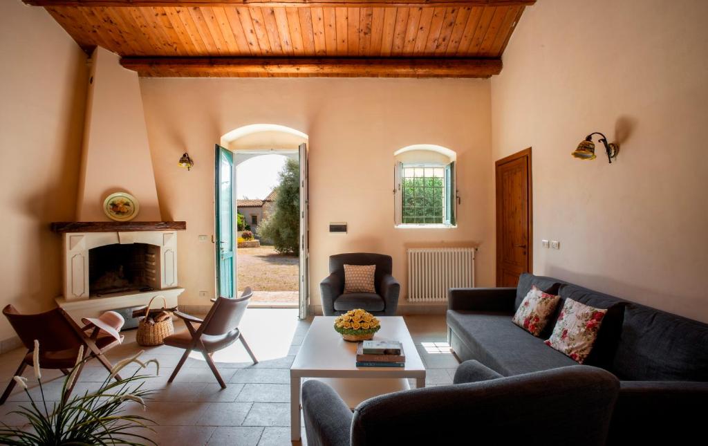 Posezení v ubytování Agriturismo Borgo degli ulivi