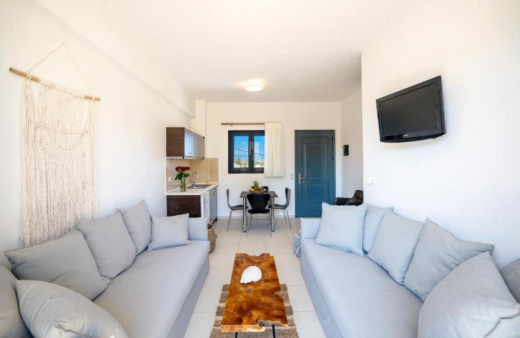 TV a/nebo společenská místnost v ubytování La Stella Suites