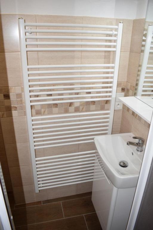 Koupelna v ubytování Apartmány Kubova Huť