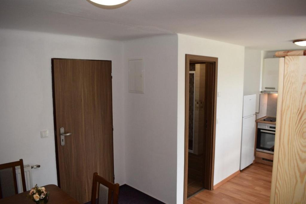 Kuchyň nebo kuchyňský kout v ubytování Apartmány Kubova Huť