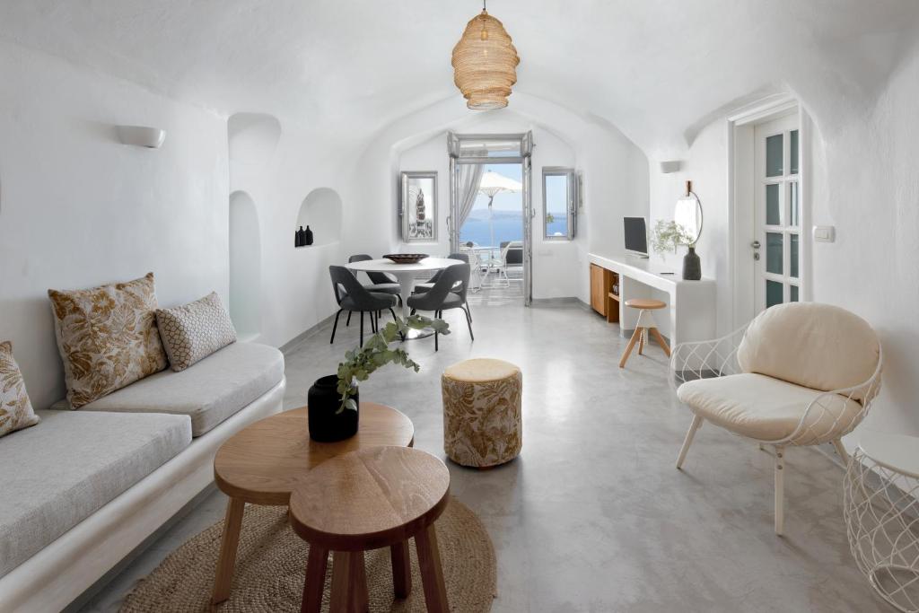Posezení v ubytování Filotera Suites