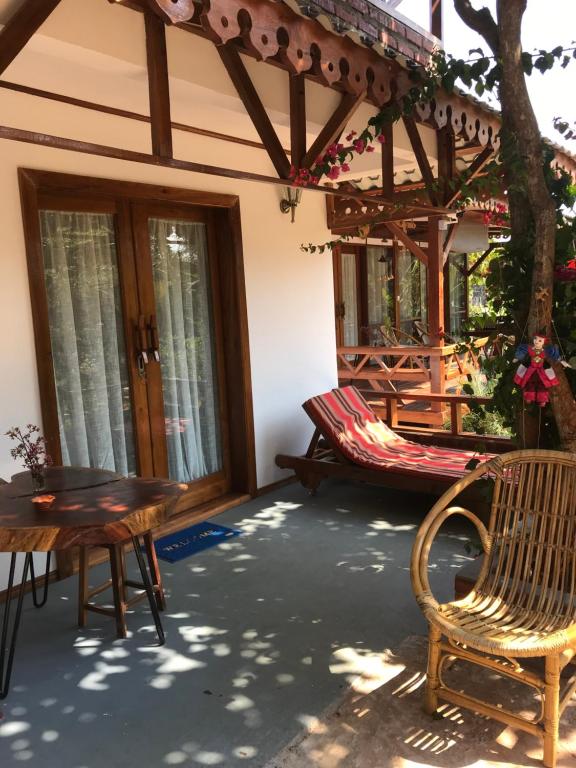 Posezení v ubytování Cottage House
