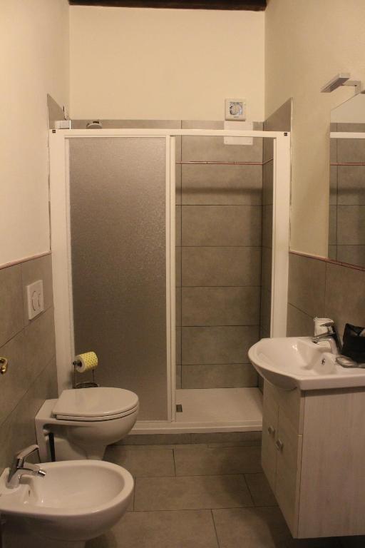Kúpeľňa v ubytovaní B&B Podere Lambure- società agricola