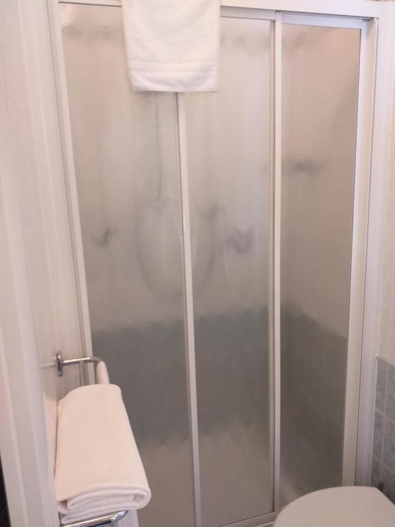 Koupelna v ubytování Hotel Monna Lisa