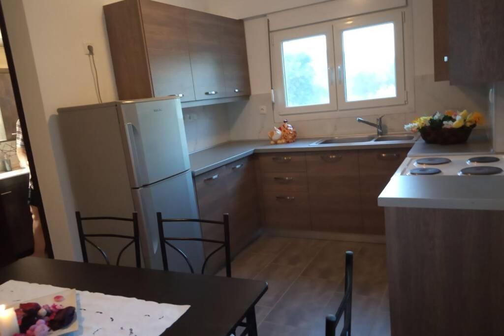 Kuchyňa alebo kuchynka v ubytovaní Alykes Volos