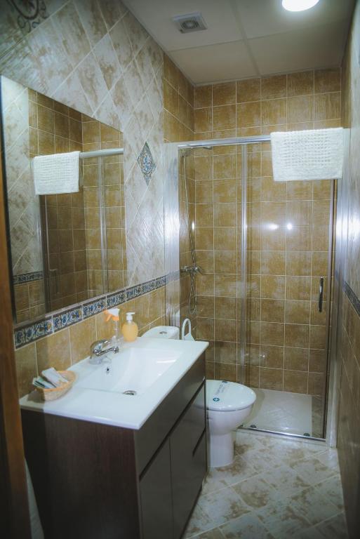 Koupelna v ubytování Casa Rural Los Belloso