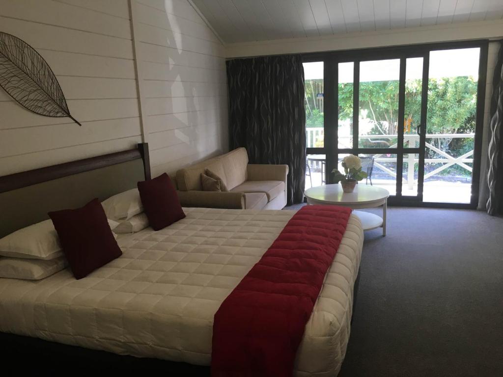 Postel nebo postele na pokoji v ubytování Bounty Motel