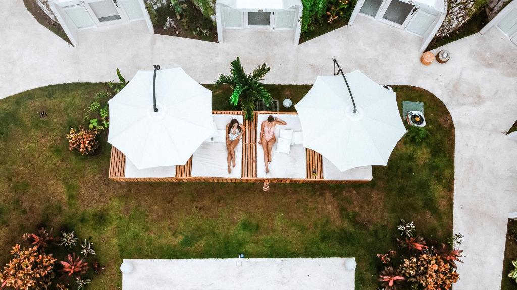 Zahrada ubytování Igloo Beach Lodge