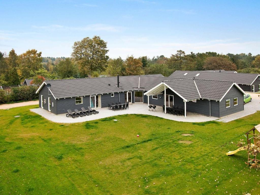 an aerial view of a house with a large yard at 18 person holiday home in Tisvildeleje in Tisvildeleje