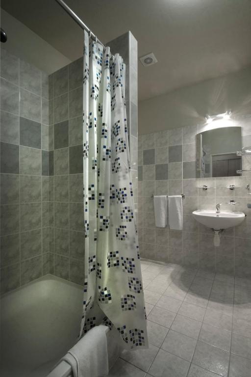 Koupelna v ubytování Hotel Metropol