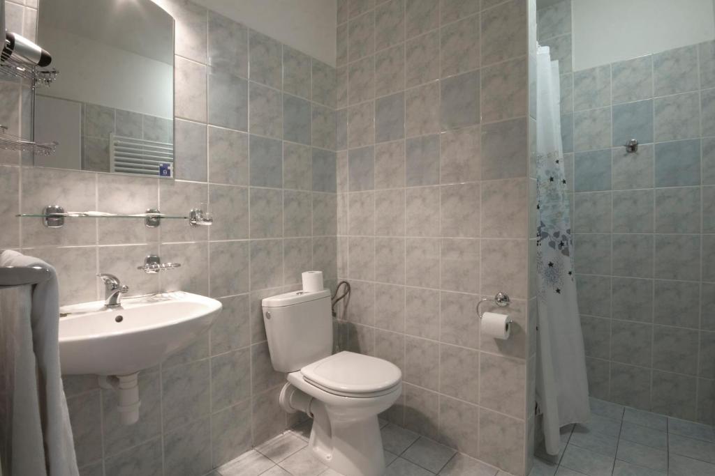 Koupelna v ubytování Hotel Metropol