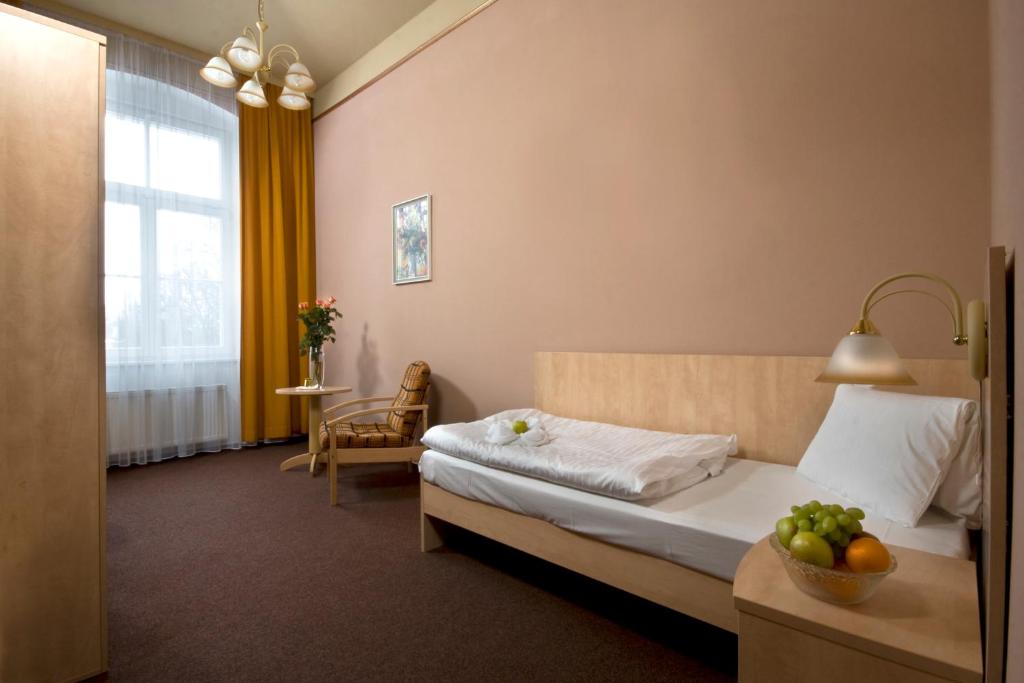 Postel nebo postele na pokoji v ubytování Hotel Metropol