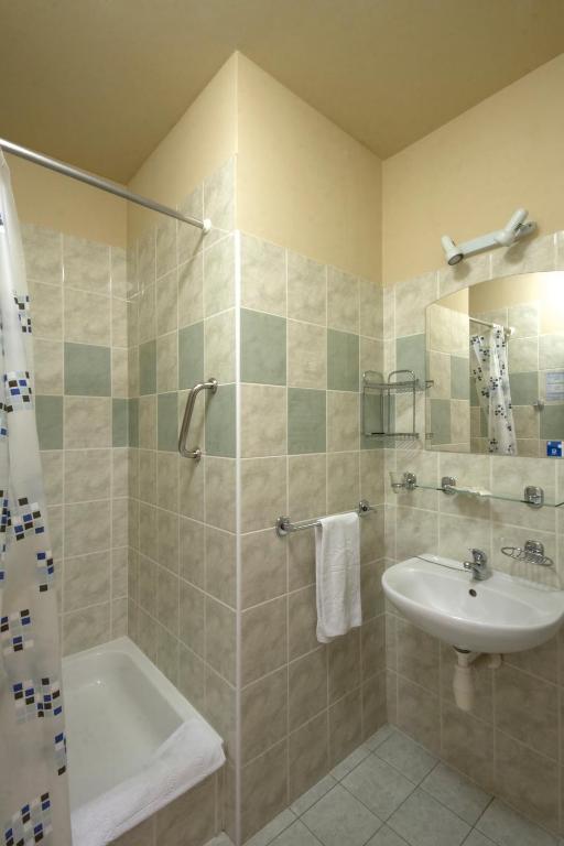 Koupelna v ubytování Hotel Metropol
