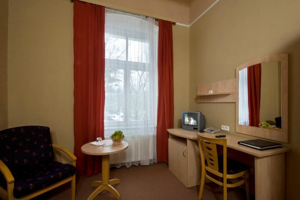 Kuchyň nebo kuchyňský kout v ubytování Hotel Metropol
