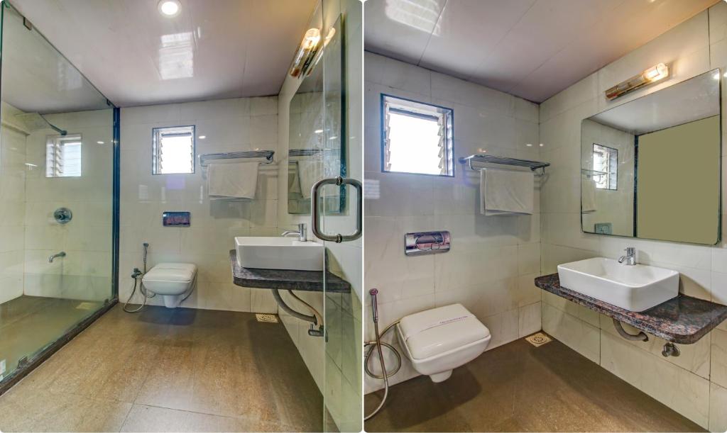 Koupelna v ubytování Hotel Shree Daan