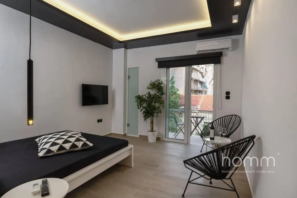 34sqm Minimal homm Apartment with Acropolis view, Athens, Greece