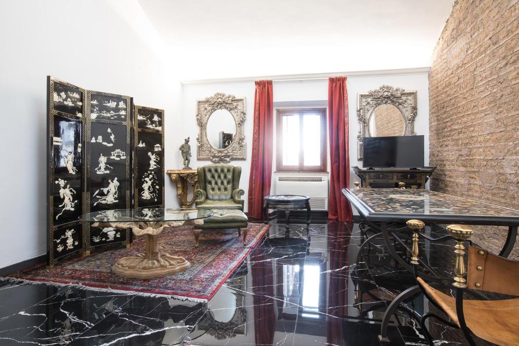TV a/nebo společenská místnost v ubytování Il Monastero Collection