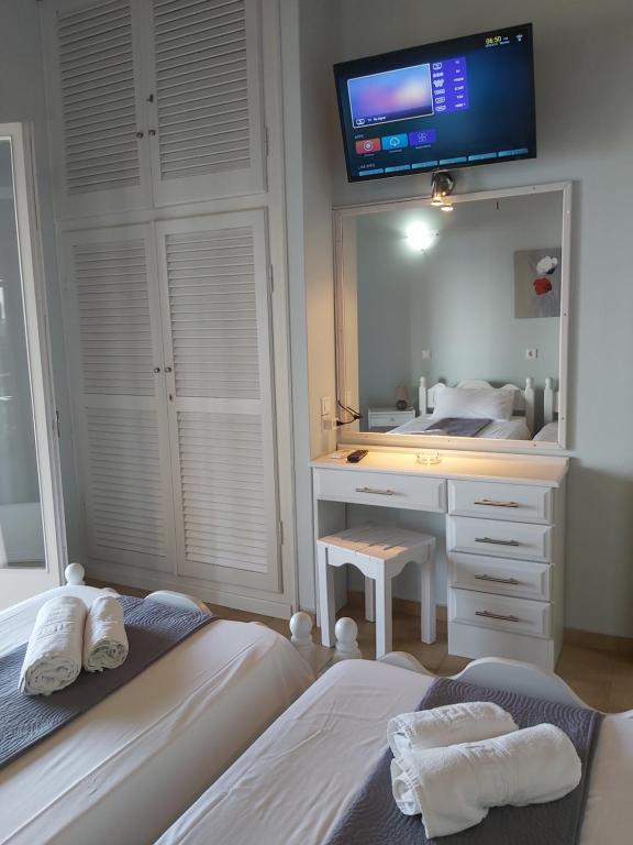 Posteľ alebo postele v izbe v ubytovaní Baracunda Apartments
