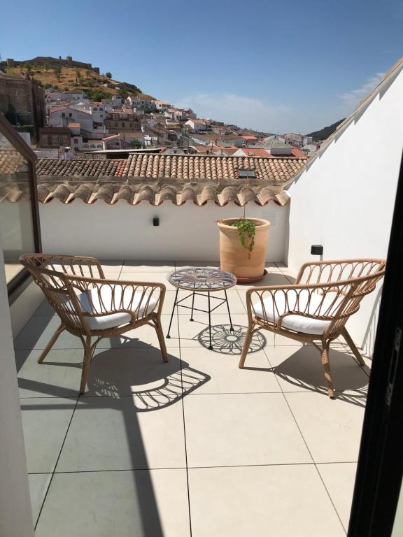 Balkón alebo terasa v ubytovaní Hotel Galería Essentia