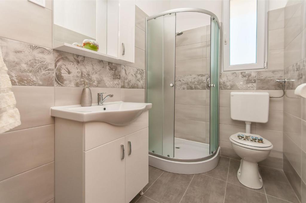 Kúpeľňa v ubytovaní Apartmani Joško Duće - Omiš