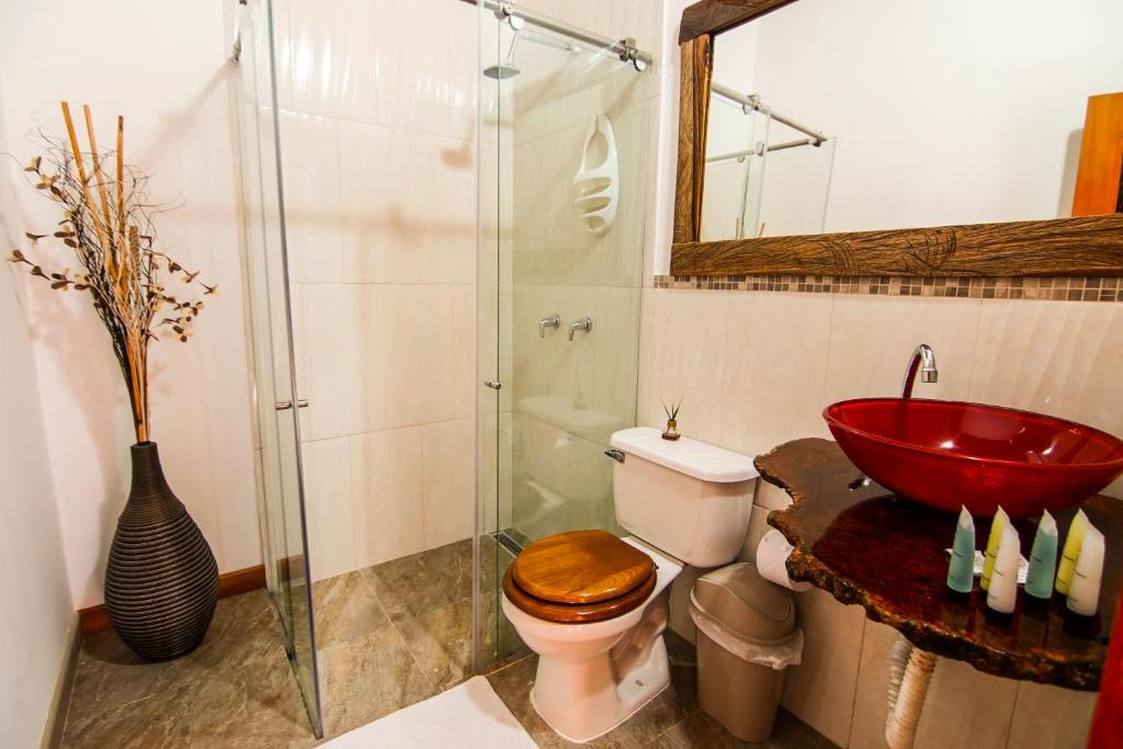 Koupelna v ubytování Finca Hotel Yerbabuena