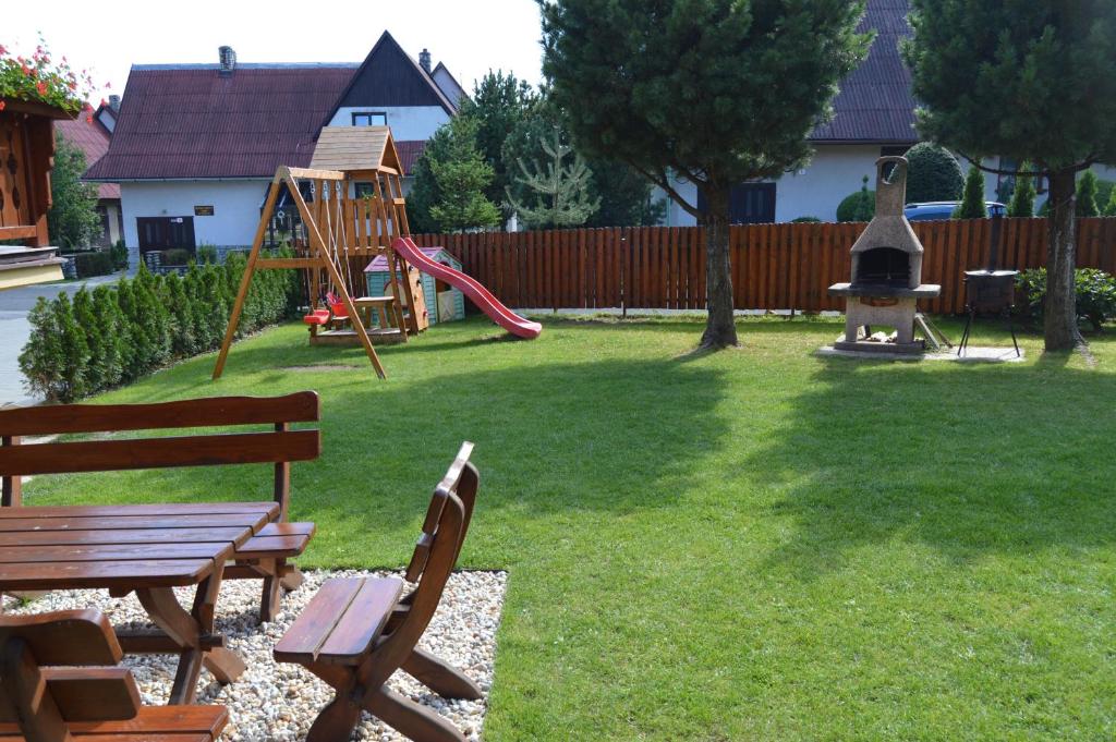 Zahrada ubytování Villa Tatran