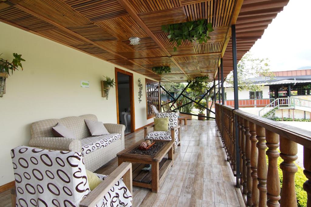 Posezení v ubytování Finca Hotel Yerbabuena