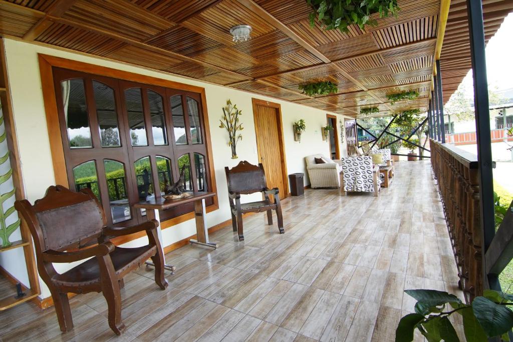 Posezení v ubytování Finca Hotel Yerbabuena