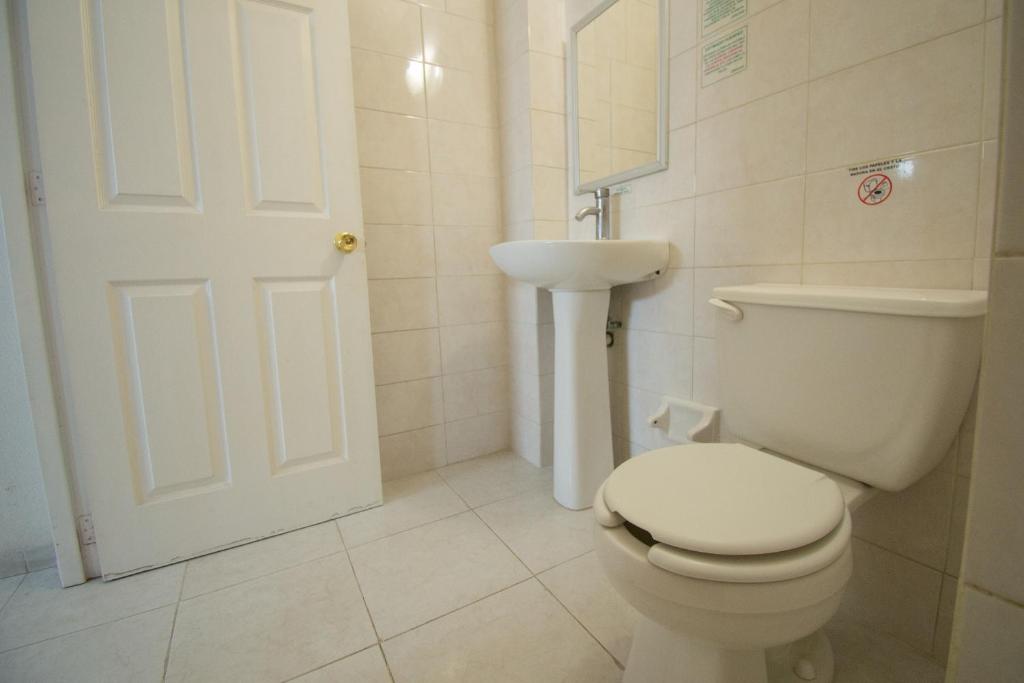 Koupelna v ubytování Hotel Rivoli